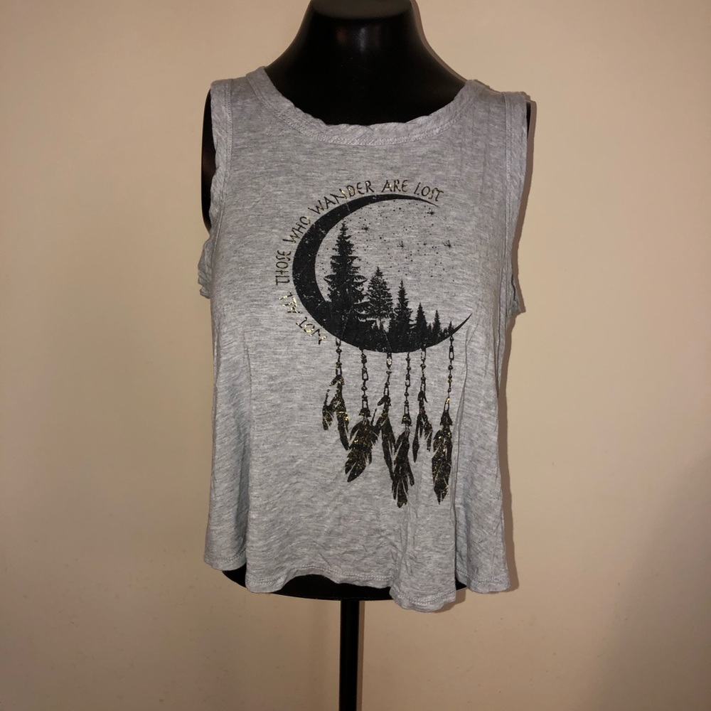 tank top with cross back detail
